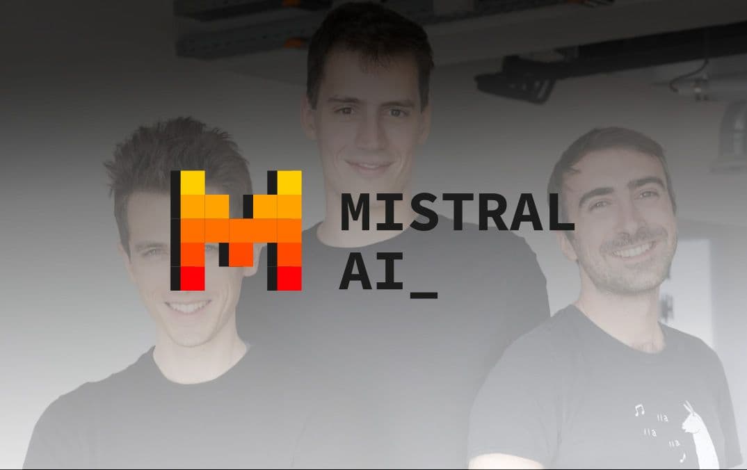 Image of Mistral AI founders including Arthur Mensch